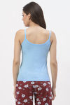 Floret Cotton Camisole (Pack of 2) - Maroon Sky — thumbnail 7